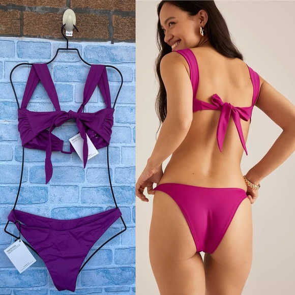 AWAY THAT DAY - BIKINI SET PURPLE SIZE L/XL - Picture 2 of 15